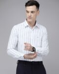 Striped Shirt with Patch Pocket