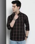 Cotton Shirt with Spread Collar
