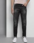 Mid-Wash Slim Jeans