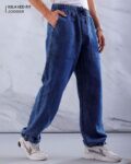 Men Lightly Washed Relaxed Fit Jogger Jeans