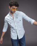 Classic Slim Fit Shirt with Spread Collar