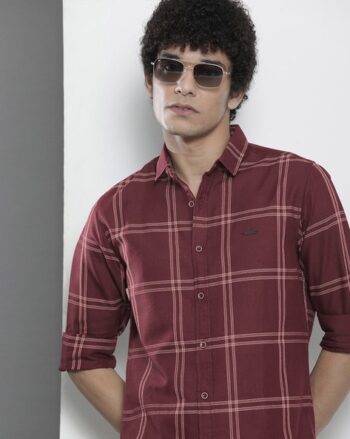 Men Checks Relaxed Fit Shirt