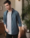 Men Striped Slim Fit Shirt