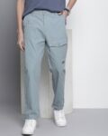 Men Cotton Slim Fit Trousers