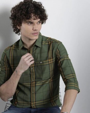 Men Embroidered Oversized Shirt