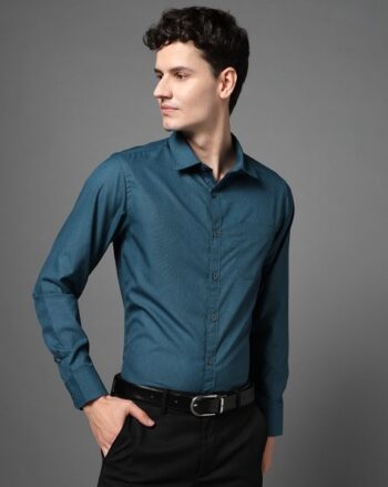 Men Checked Regular Fit with Patch Pocket