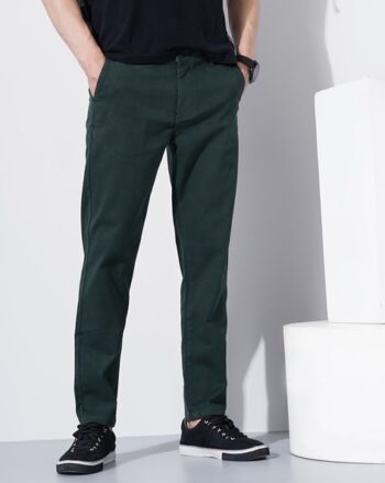 Slim Fit Flat-Front Pants