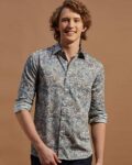 Men Checked Slim Fit Shirt with Cuffed Sleeves