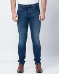 Men Lightly Washed Slim Fit Jeans