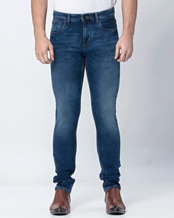 Men Lightly Washed Slim Fit Jeans