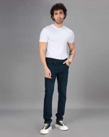 Men Slim Fit Jeans with 5-Pocket Styling