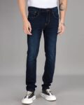 Men Slim Fit Jeans with Insert Pocket