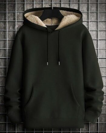 Men Floral Embroidered Oversized Zip-Front Hoodie