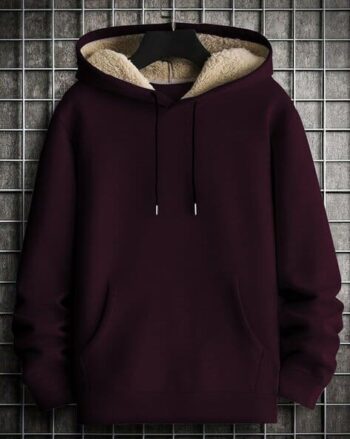 Men Typographic Regular Fit Hoodie