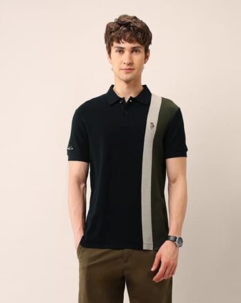 Men Cotton Slim Fit Polo T-Shirt