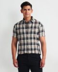 Men Checked Tailored Fit Shirt