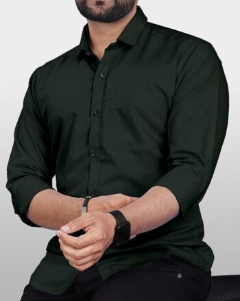 Checked Spread Collar Shirt with Patch Pocket