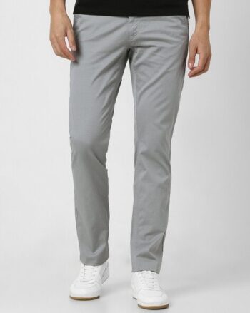 Solid Woven Flat-Front Pants