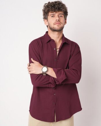 Men Stripes Slim Fit Shirt