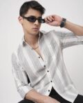 Cotton Shirt with Button-Down Collar