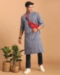 Men Regular Fit Long Kurta