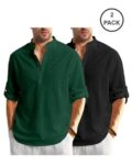 Pack of 2 Men Slim Fit Short Kurta