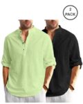 vida_loca_sea_green_pack_of_2_men_slim_fit_short_kurta.jpg