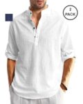 Pack of 2 Men Slim Fit Short Kurta