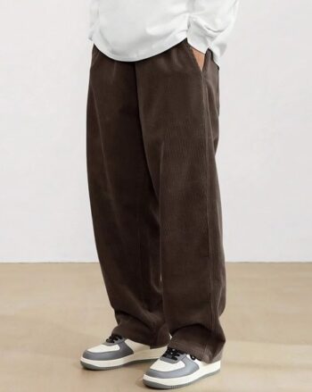 Men Regular Fit Flat-Front Chinos