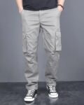 Men Slim Fit Pleated Pants
