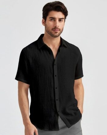 Mens Plus Size Stripes Regular Fit Shirt