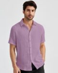 Men Regular Fit Spread-Collar Shirt
