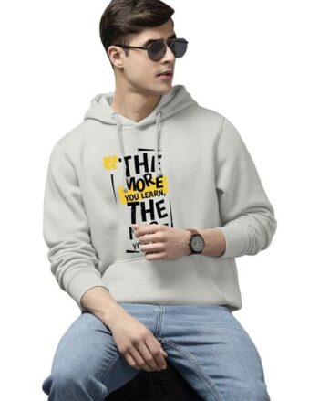 Men Colourblock Relaxed Fit Hoodie