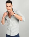 Slim Fit Shirt with Buttoned Flap Pocket
