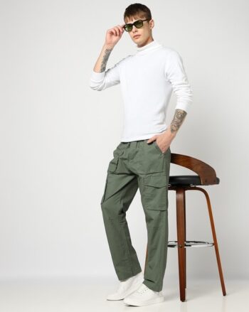 Men's Striped Relaxed Fit Trousers