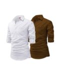 Men Pack of 2 Slim Fit Short Kurtas