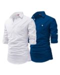 Pack of 2 Men Slim Fit Short Kurta