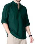 Men Regular Fit Mandarin-Neck Kurta