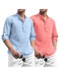 Pack of 2 Men Regular Fit Short Kurtas