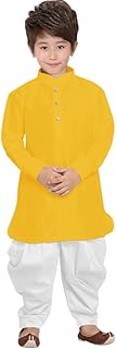 trustous Boy's Cotton Kurta Dhoti Set