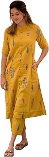 ANNI DESIGNER Women's Rayon Viscose A-Line Printed Kurta with Pant
