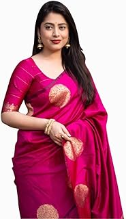 Avantika Fashion Women's Kanjivaram Soft Pure Silk Banarasi Sarees With Blouse Piece