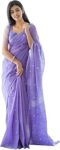 SGF11 Women's Kanjivaram Soft Cotton Linen Silk Saree With Blouse Piece