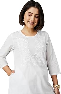 Max Women's Poly Cotton Regular Fit Casual Kurta