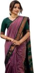 SGF11 Women's Kanjivaram Soft Cotton Linen Silk Saree With Blouse Piece