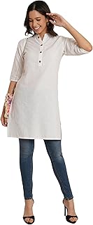 ETHIC GLANCE ™ Stylish Women's Short Kurtis: Trendy Cotton Designs for Casual & Formal Wear | Office Wear Kurta for Women | Cotton Blend Kurti for Women
