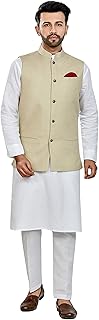 BE ACTIVE Mens Nehru Jacket For Men|| Linen Waistcoat for Ocassion|| Mens Nehru Jacket