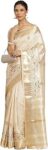 arriva fab Women's Kasavu Cotton Blend Saree With Blouse Piece