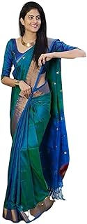 SGF11- Women's Kanjivaram Woven Soft Silk Saree With Blouse Piece