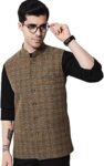 Vastraa Fusion Men's Pure Wool Export-Quality Indian Traditional Nehru Jacket/Woolen Jacket For Men